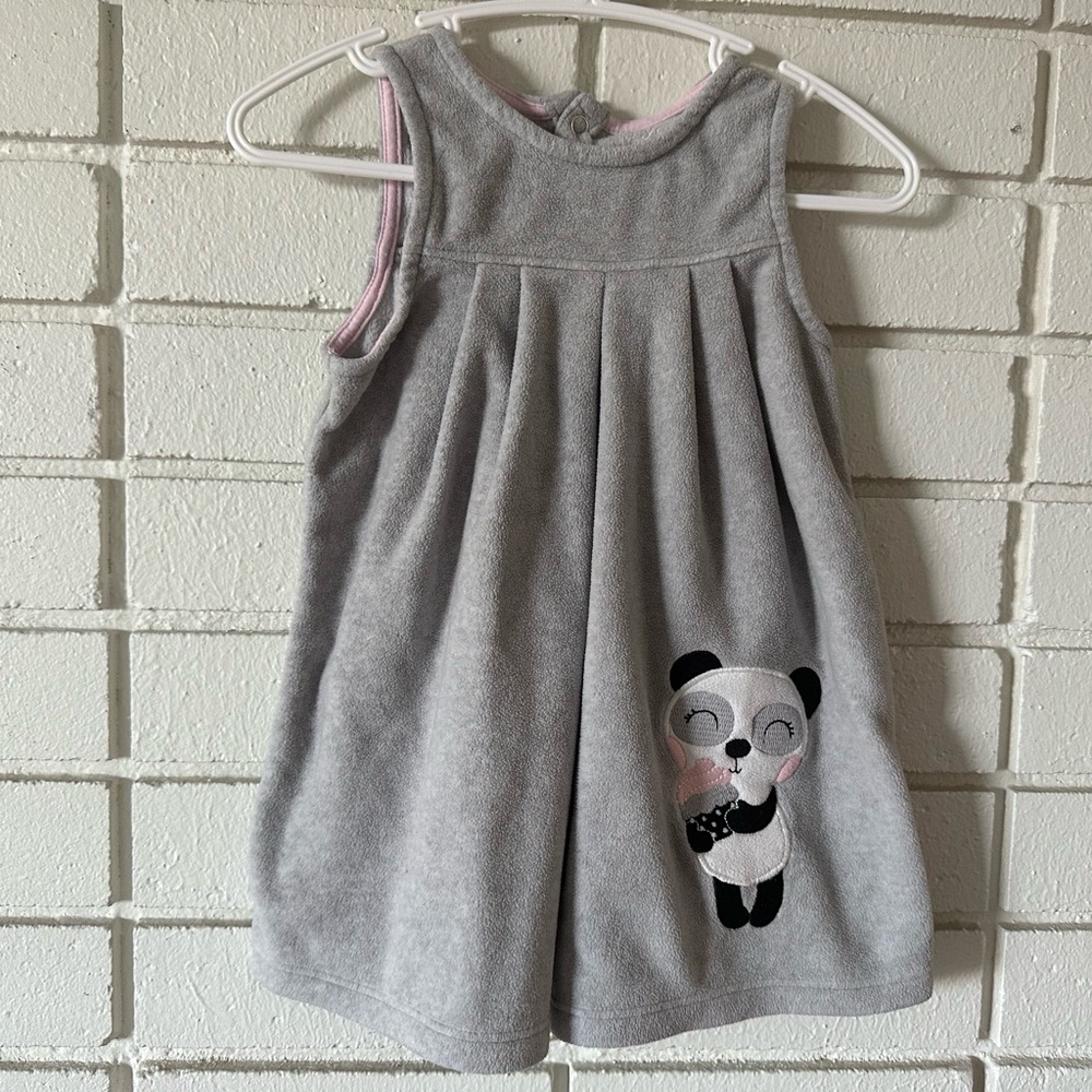 Panda Gray and pink dress